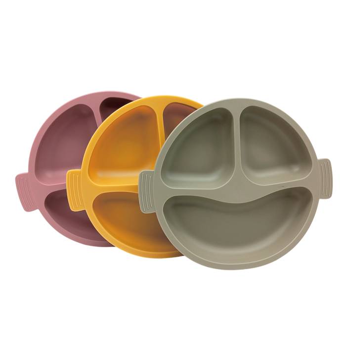 Plato Silicona 3 Divisiones C/Ventozas/1578