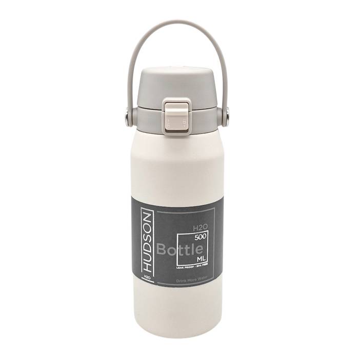 Termo Deportivo Hudson T/ Flip Crema 500Ml./8524-3