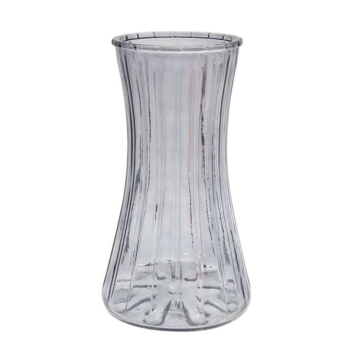 Florero Vidrio Color Facetado 23Cm./8509