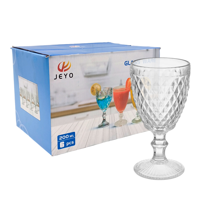 Copa Agua/Vino Diamante 200Cc. Pack X6/9836