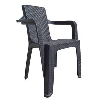 Sillon Simil Ratan Reforzado Negro/ 3758