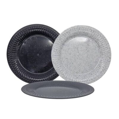 Plato Playo Plastico Granito Roma/ 6289