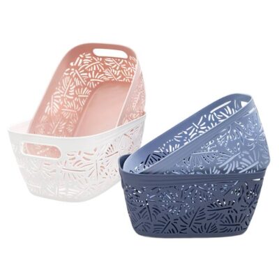 Canasta Hojas Pvc 29.5X20.5X13.5Cm/ 8644